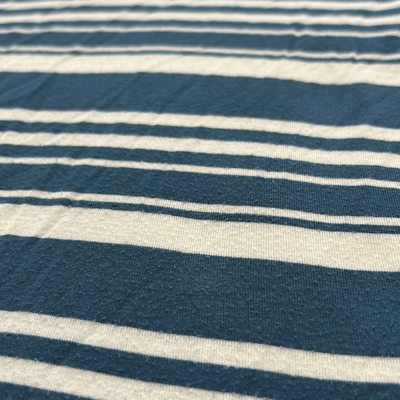 Kickee pants Fishing Stripe Blue White Bamboo Pajama Set - Picture 3 of 7